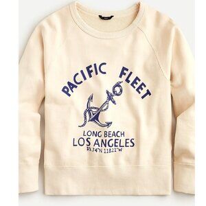NWT J.Crew Retail XXS Garment-dyed pacific fleet sweatshirt in original cotton t